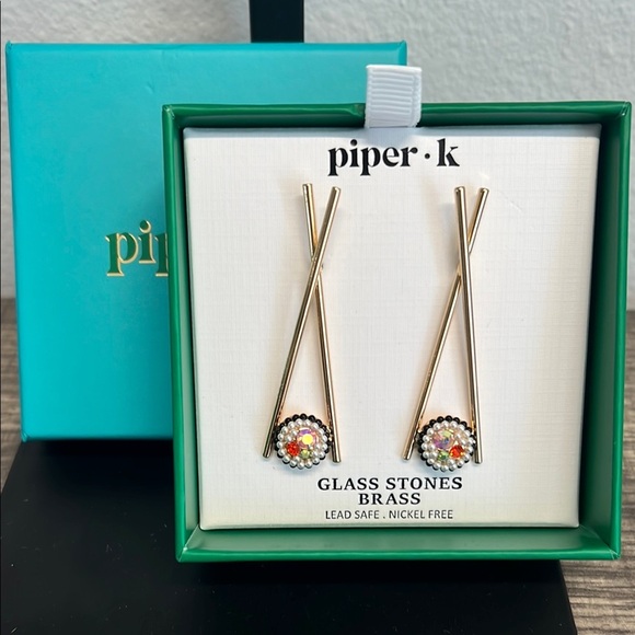 Piper K Chop Stick Earrings ✨🥢 - Picture 1 of 5